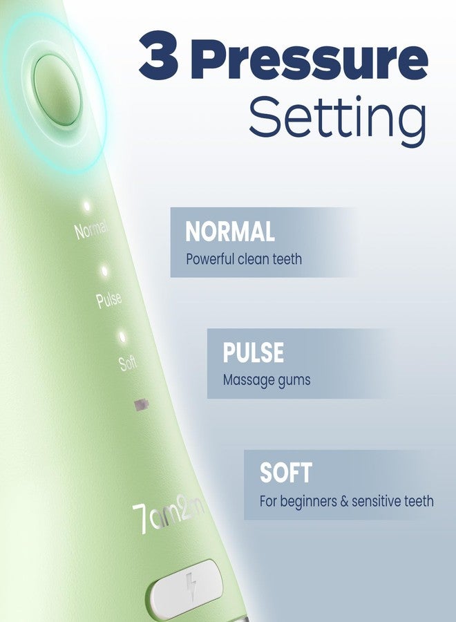 7AM2M Portable Water Flosser Cordless, Water Flosser for Teeth with 3 Modes and 2 Jet Tips, USB C Rechargeable, IPX7 Waterproof, Dental Water Flosser for Travel and Home Use (Green) - Image 2